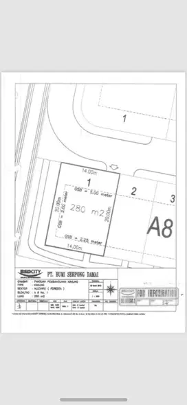 Kavling Hook Kotak Private Extra Tanah di Cluster Allevare Foresta BSD