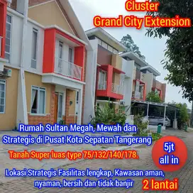 Yg Cari Rumah Tanah Super Luas ada di Perum Grand City Extension