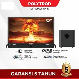 LED TV Polytron PLD32B8951 Soundbar Frameless TV - 32in Soundbar