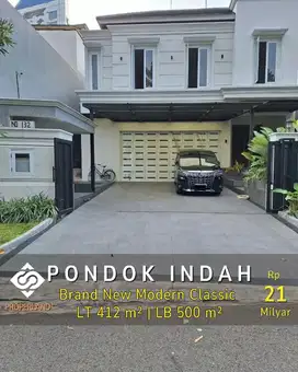 DI JUAL  BRAND NEW MODERN CLASSIC HOUSE  PONDOK INDAH