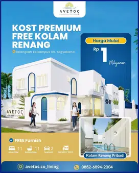 Jual Kost Jogja SHM Pecah & IMB Kolam Renang Barat Kampus UII