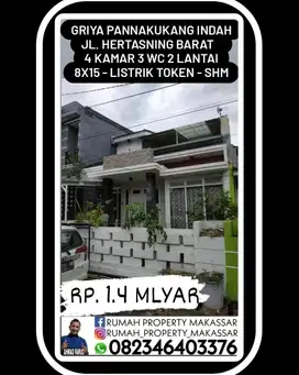 Griya Pannakukang Indah Jl. Hertasning Barat II  4 Kmr 3 WC 8X16-2 Lti