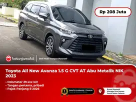 [PAJAK PANJANG] Toyota All New Avanza 1.5 G CVT AT Abu NIK 2023/2024