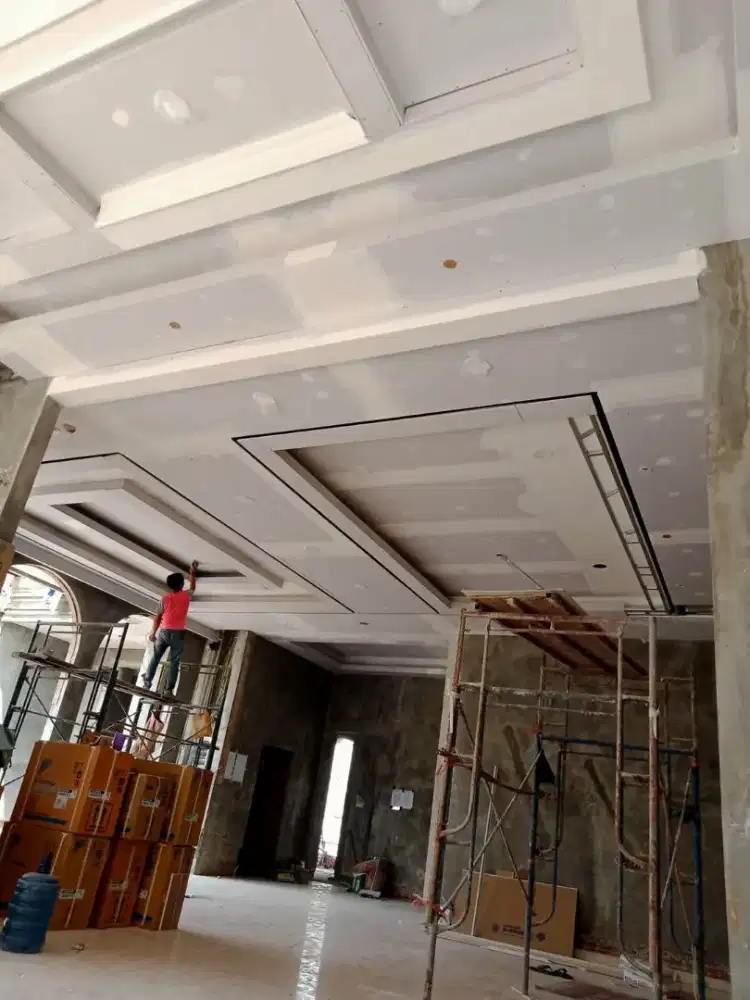 Jasa pasang plapon gypsum partisi sekat ruangan
