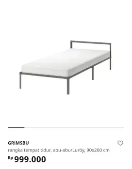 Ranjang IKEA dan Kasur Informa ukuran 90 x 200 masih dalam dus