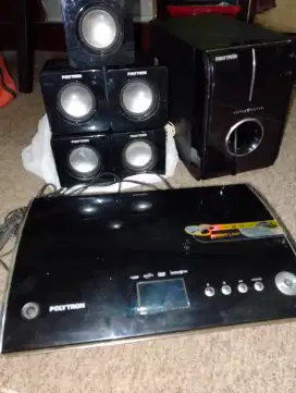 1 set Video player, + 5 unit speaker merk polytron