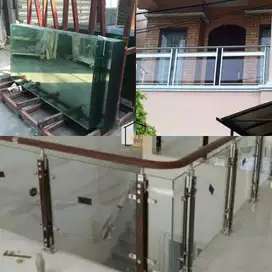 KACA TEMPERED TANGGA DAN BALKON AKSESORIS RAILING