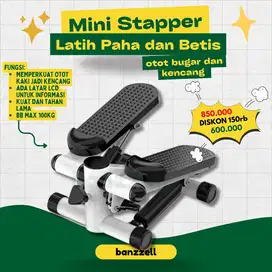Mini Stepper Latihan Paha & Betis + LCD Counter | Alat Fitness Rumah