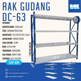 Rak Gudang DC-63 Kapasitas 250Kg/Level