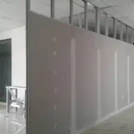 Partisi skat ruangan,partisi gypsum,partisi pvc,bahan jasa pemasangan