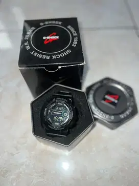 Casio G-Shock GD-110-1DR Digital Dial Black Resin Strap