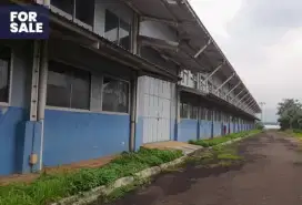 DIJUAL Ex PABRIK DAN TANAH DI SUKARAJA BOGOR