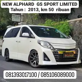 NEW ALPHARD  GS SPORT LIMITED
Th  2013,km 50  ribuan,pjk baru