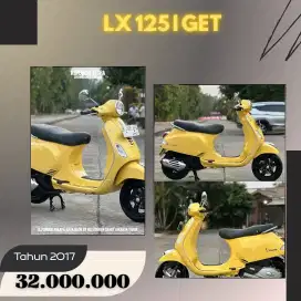 Dijual Cepat Piaggio Vespa LX 125 IGET TH 2017 warna Kuning