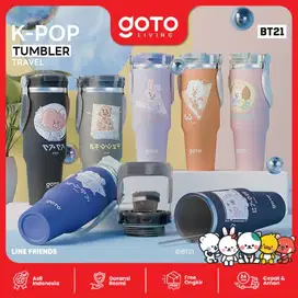 Goto K-Pop Travel X BT21 Tumbler Tahan Dingin Panas Botol Minum 900ML