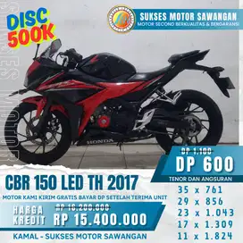 TERIMA TUKER TAMBAH CBR 150 LED TH 2017 CASH/KREDIT MONGGO