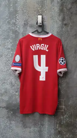 XL size Jersey baju bola original liverpool lfc van dijk 2017 2018