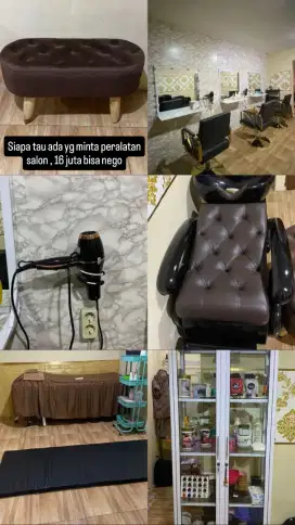 Dijual cepat peralatan salon
