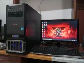Pc gaming gigabyte (intel i5..ram 8gb..vga amd..led 19inch) fullset