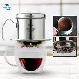 Vietnam Drip Coffee Filter Saringan Kopi Sekrup 250ml 8Q