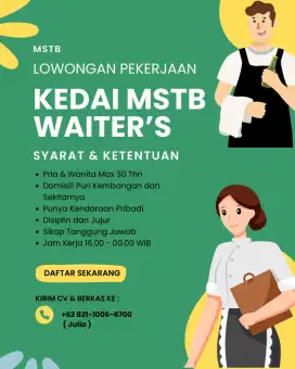 Lowongan Kerja Bartender Juice Dan Koki