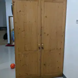 LEMARI PAKAIAN JATI BELANDA CUSTOM Kayu Asli Furniture 200x120x60 cm