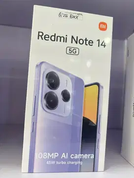 Redmi note 14 5g Ram 8/256gb baru bersegel garansi resmi nasional