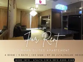 Disewakan Apartement Sudirman Suites 3BR+1 Full Furnished