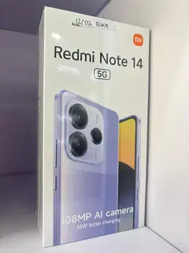Redmi note 14 5g Ram 12/512gb baru bersegel garansi resmi nasional
