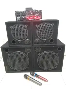 Paket lengkap home karaoke 12 in + 8 in