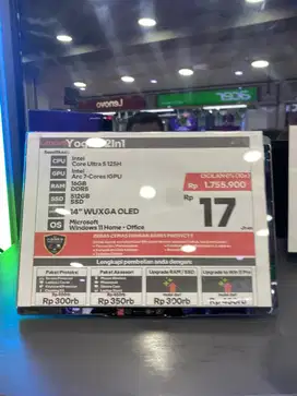 Laptop lenovo yoga 7 2in1 Kredit laptop bandung