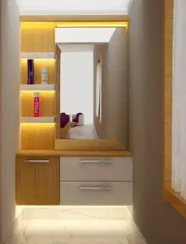 Meja rias , Tempat tidur , Lemari pakaian , kitchen set