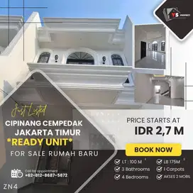 CIPINANG CEMPEDAK JAKARTA TIMUR RUMAH CLASSIC 2 LT TOTAL 3 UNIT ZN04