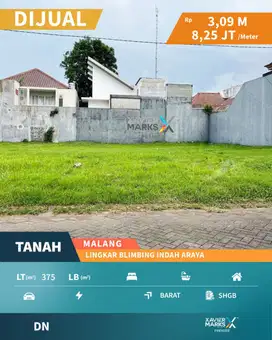 Tanah Kavling Strategis Di Lingkar Blimbing Indah Araya Malang(OLX671)