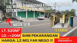 Jual Murah Kos2an Strategis di Pusat Kota Wonosari Gunungkidul
