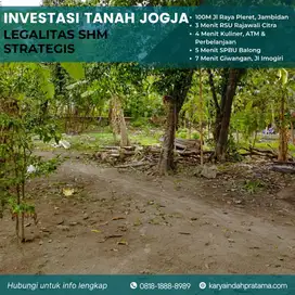 Tanah Murah di Banguntapan, LT 533m2 10 Menit Terminal Giwangan, UAD 4