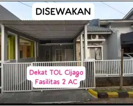 DEKAT TOL CIJAGO Rumah Bagus Terawat FREE 2 AC Lokasi Strategis