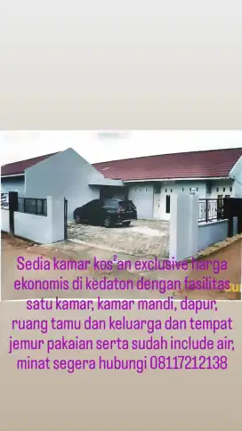 Kost exclusive harga terjangkau
