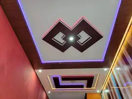 Sekat Plafon Partisi PVC GRC Gypsum Jasa Tukang Pasang Wall Moulding