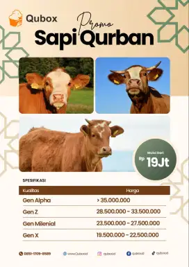 Jual domba dan Sapi Qurban Bandung