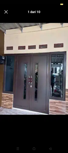 Jual kusen pintu satu dan pintu dua dari bahan aluminium dan kayu