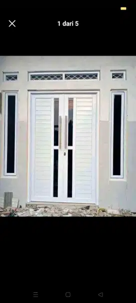 Jual kusen pintu satu dan pintu dua dari bahan aluminium dan kayu
