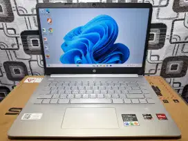 Laptop Hp 14s Ryzen 5 ram 8gb ssd 512gb bisa capcut canva autocad