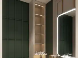 Jasa pembuatan interior Kabinet Kamar Mandi