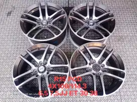 Velg Racing R15 pcd 4x100 114 untuk avanza xenia mobilio freed dll