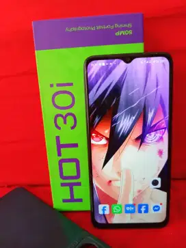 Infinix hot 30i ram 8gb+8/128gb lengkap mulus segel bonus