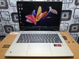 Laptop Hp X360 Ryzen 5 ram 8gb layar Touchscreen backlit keyboard joss