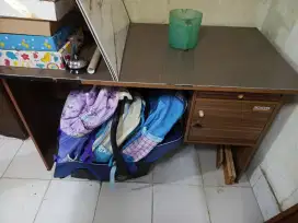 Meja kayu big panel furniture 60x120cm bekas