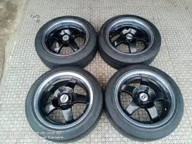 Velg Racing R16 pcd 4x100 untuk vios jazz yaris mobilio