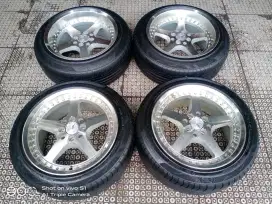 Velg HSR R16 pcd 4x100 114 yaris jazz vios mobilio avanza xenia kijang